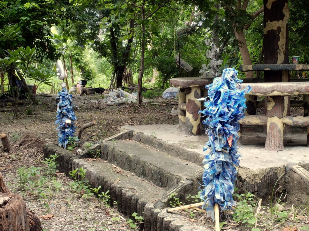 Some of the hundreds of discarded water bottles of Timor-Leste put to good use!
