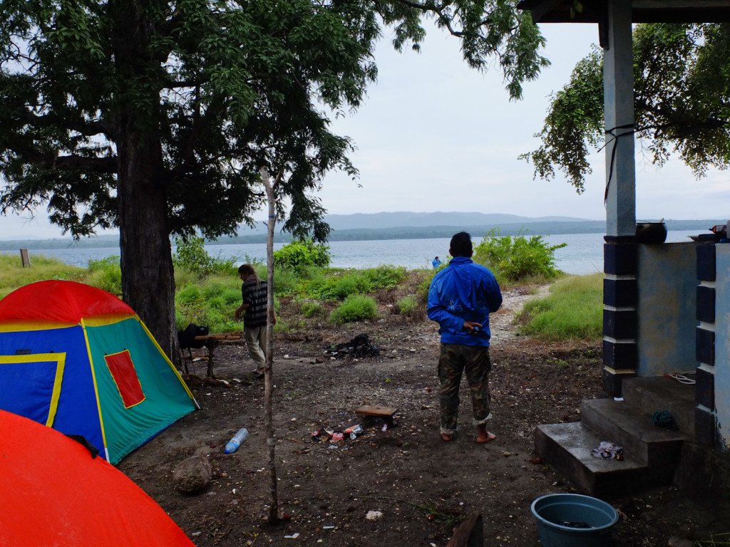 Moyo Island camping.