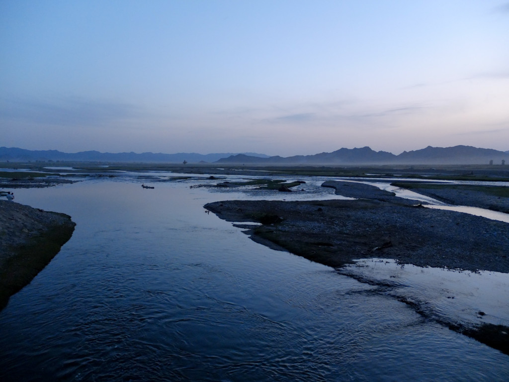 Bulgan river at dusk