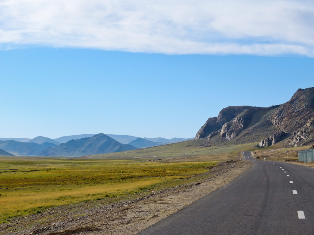 Building of roads rapidly changes the face of Mongolia